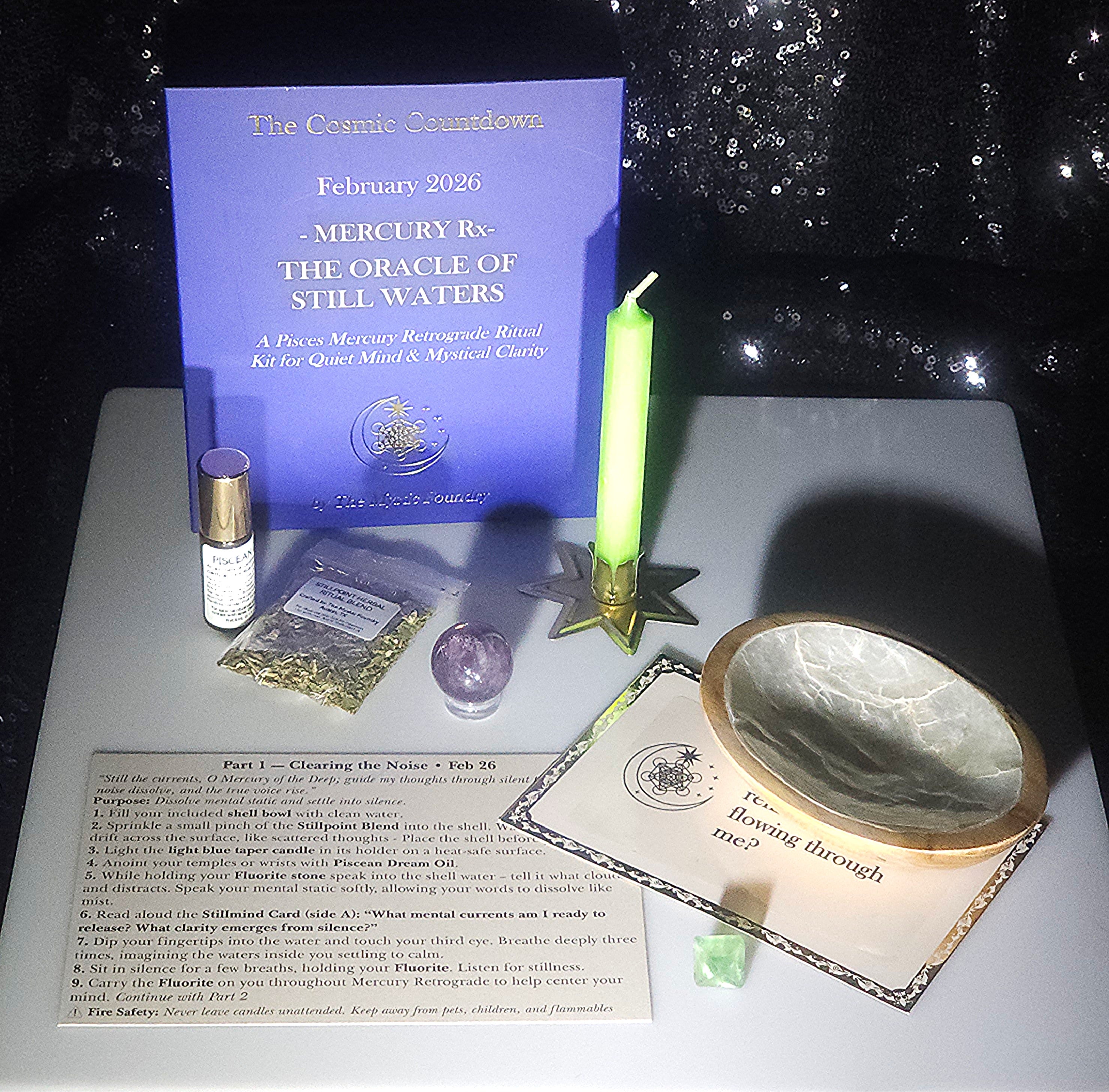 The Oracle of Still Waters - Feb 2026 Mercury Rx Ritual Kit