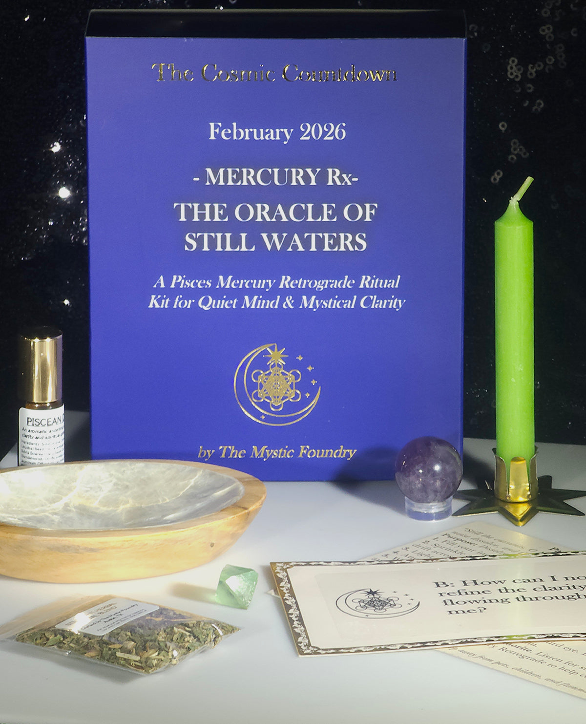Orcaleo Ritual The Oracle of Still Waters - Feb 2026 Mercury Rx Ritual Kit – The ...