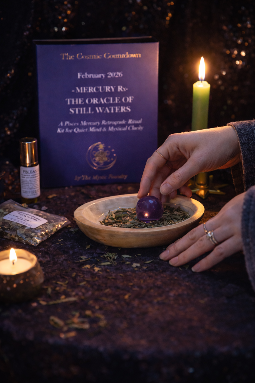 The Oracle of Still Waters - Feb 2026 Mercury Rx Ritual Kit